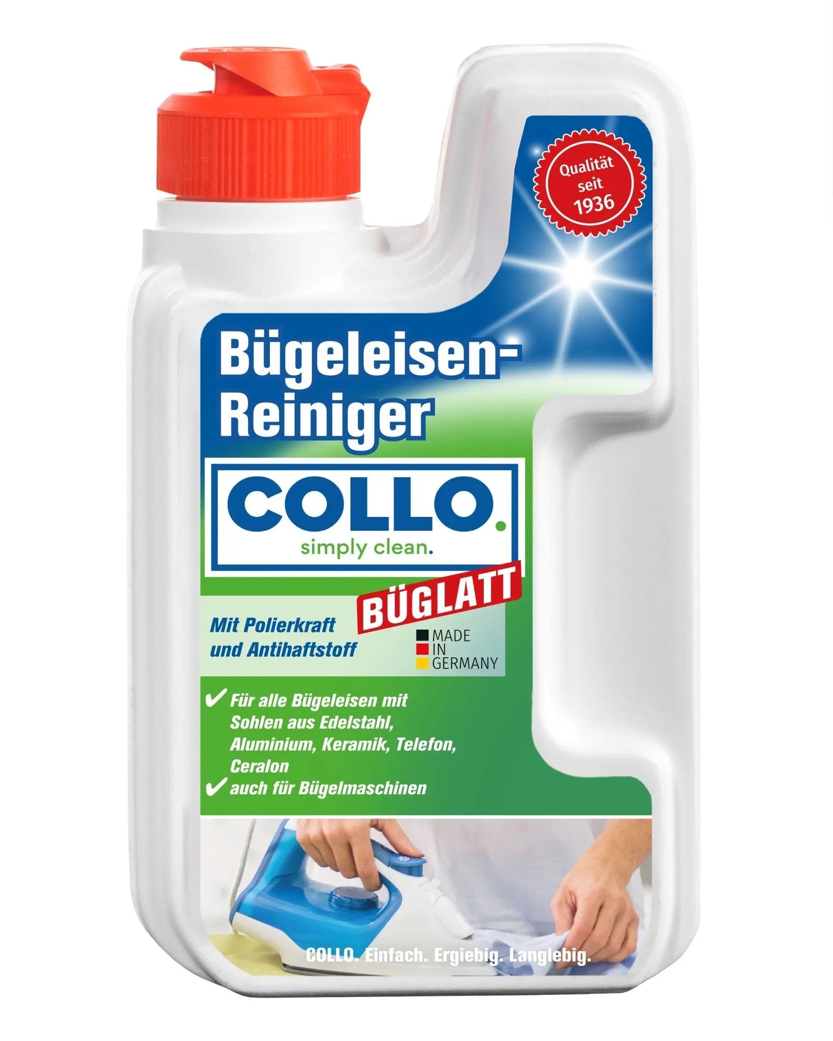 Büglatt Bügeleisen Reiniger: Wenn Bügelsohlen wieder tanzen lernen - 0001 - COLLO. simply clean.