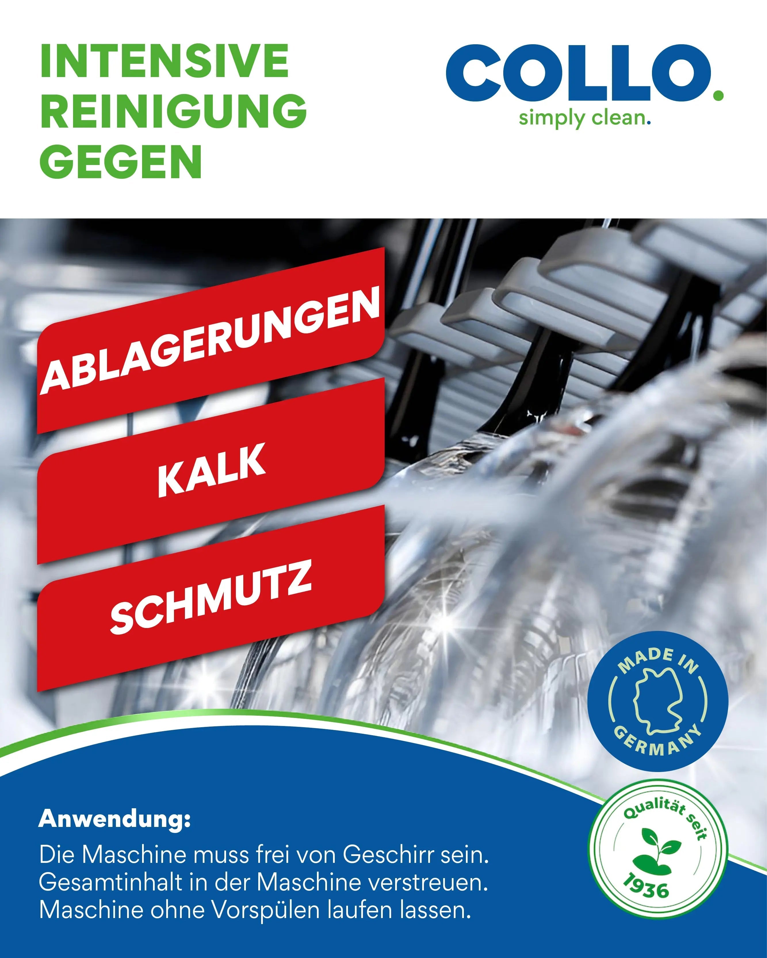 Maschinenpflege Set – Reinigung & Pflege für Waschmaschine & Spülmaschine - 0503 - COLLO. simply clean.