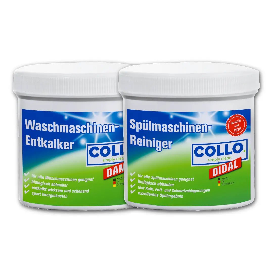 Maschinenpflege Set – Reinigung & Pflege für Waschmaschine & Spülmaschine - 0503 - COLLO. simply clean.