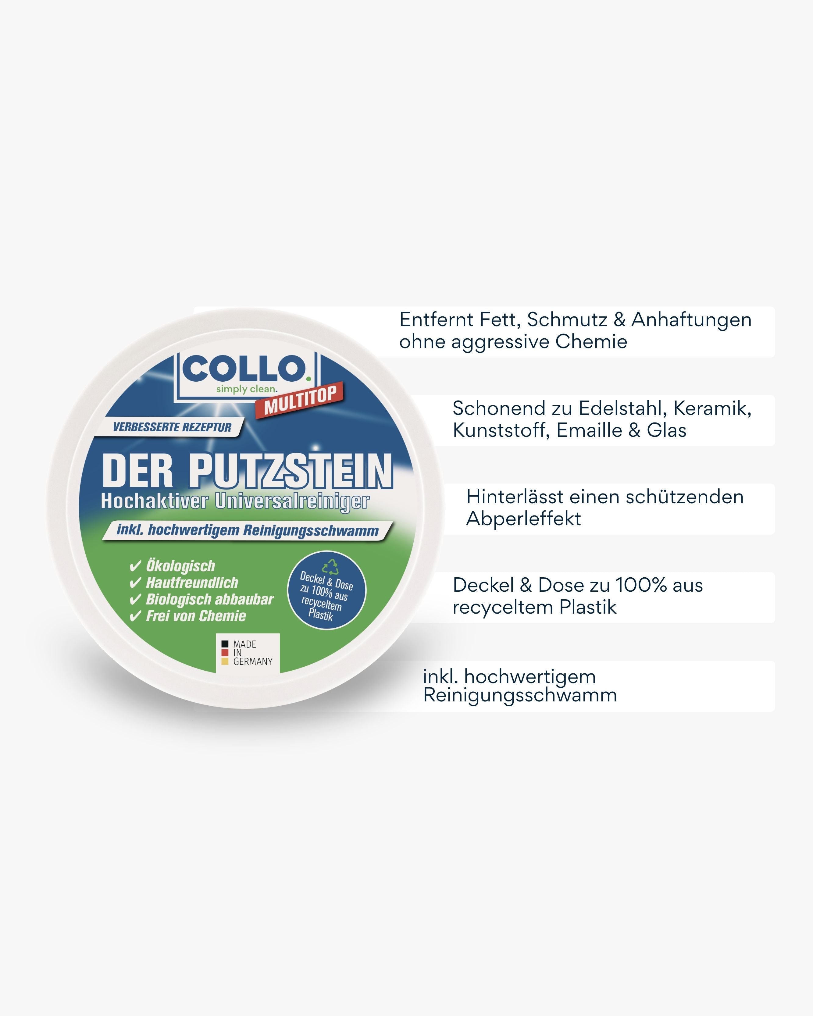MULTITOP Putzstein – 5er - Set - 0110.5 - COLLO. simply clean.
