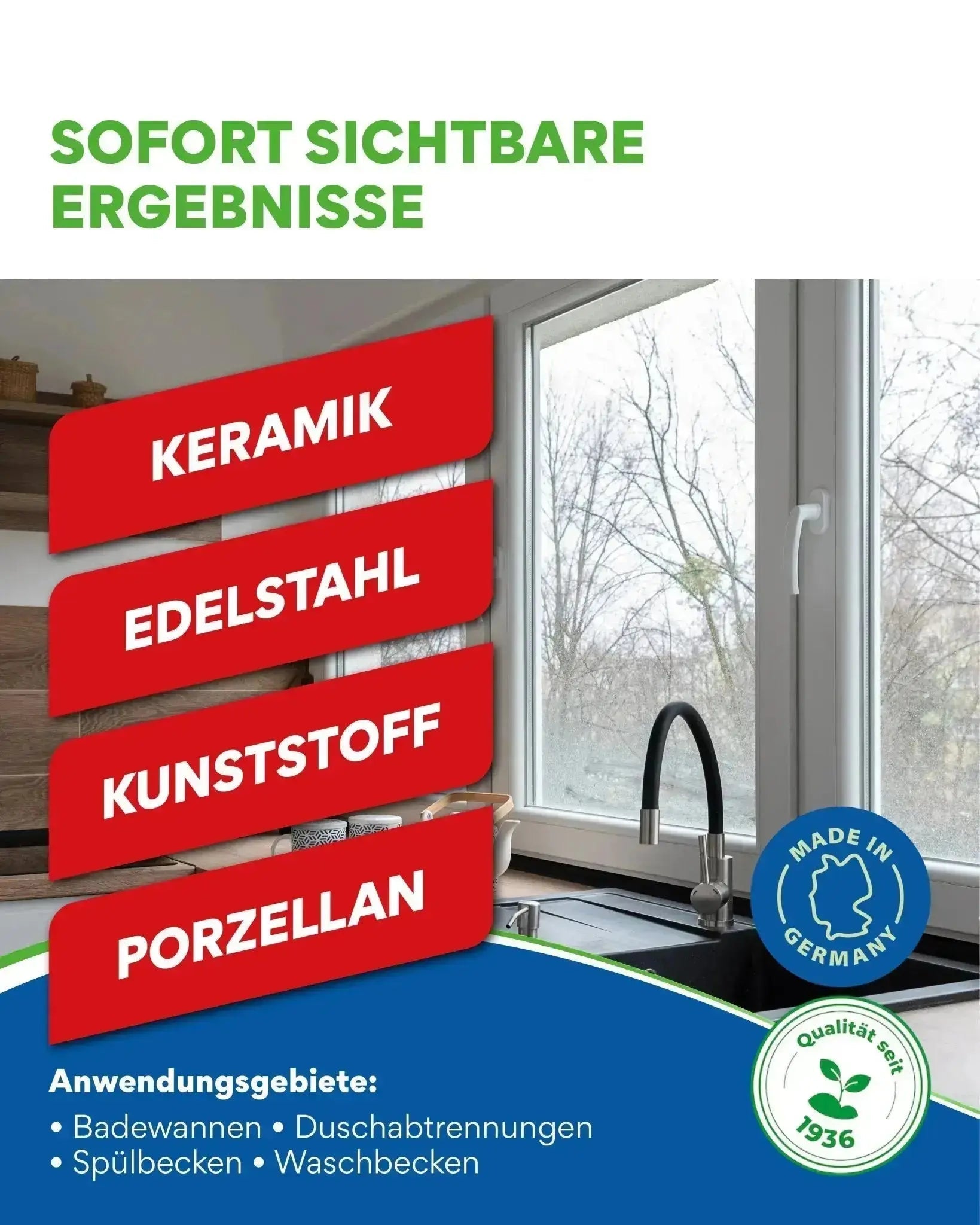 Starterpaket Küchenoberflächen – Das 6 - teilige Profi - Set für Reinigung, Pflege & Glanz - 0508 - COLLO. simply clean.