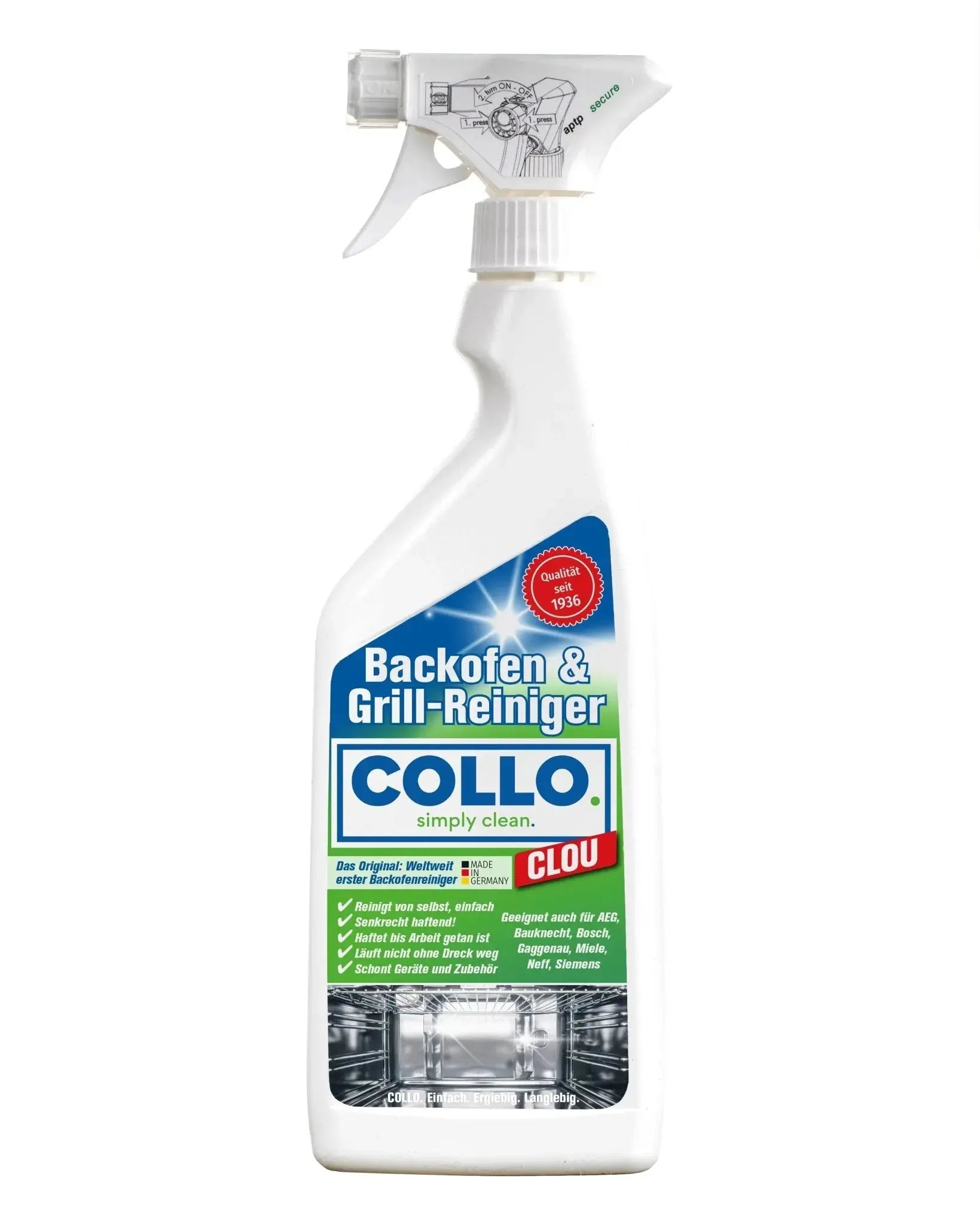 Vorteilsset: 5x Clou - Grill - und Backofen Reiniger - Backofen reinigen - 0064.5 - COLLO. simply clean.