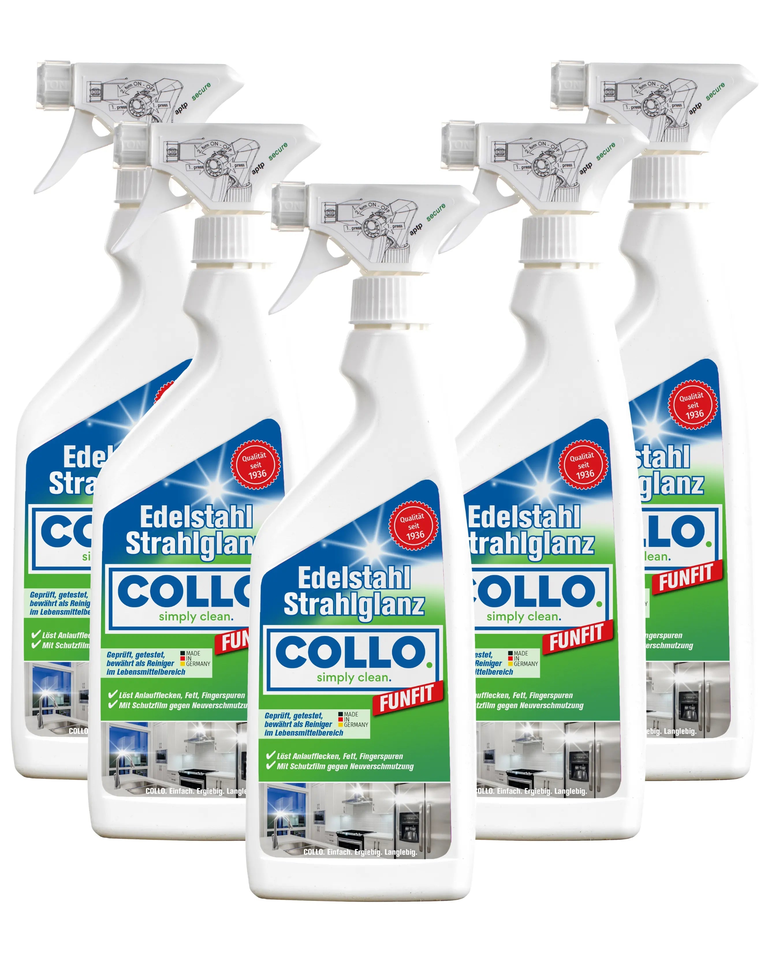 Vorteilsset: 5x Funfit - Edelstahlreiniger & -Pflege