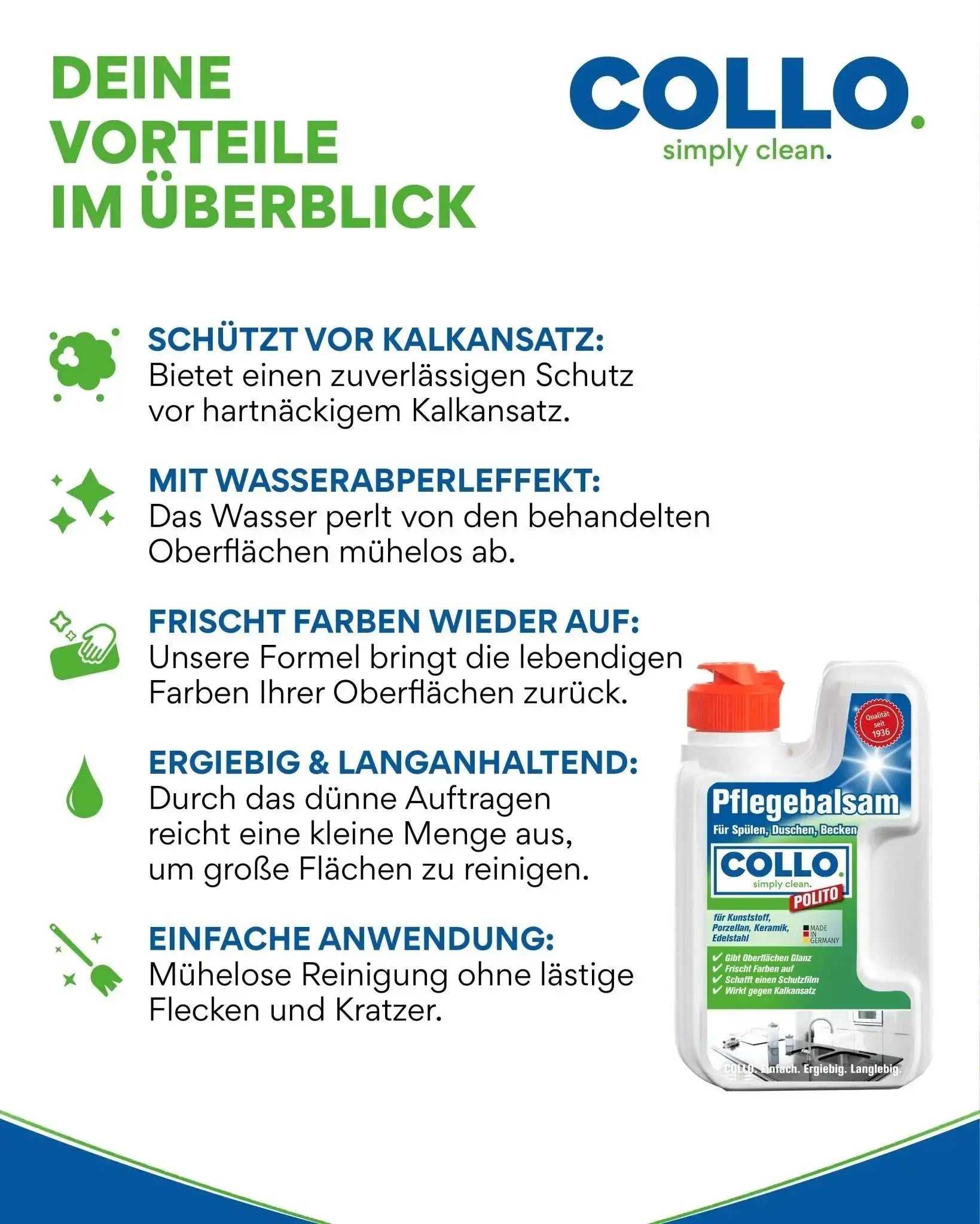 Vorteilsset: 5x Polito - Spülbecken - & Keramik - Politur - 0062.5 - COLLO. simply clean.