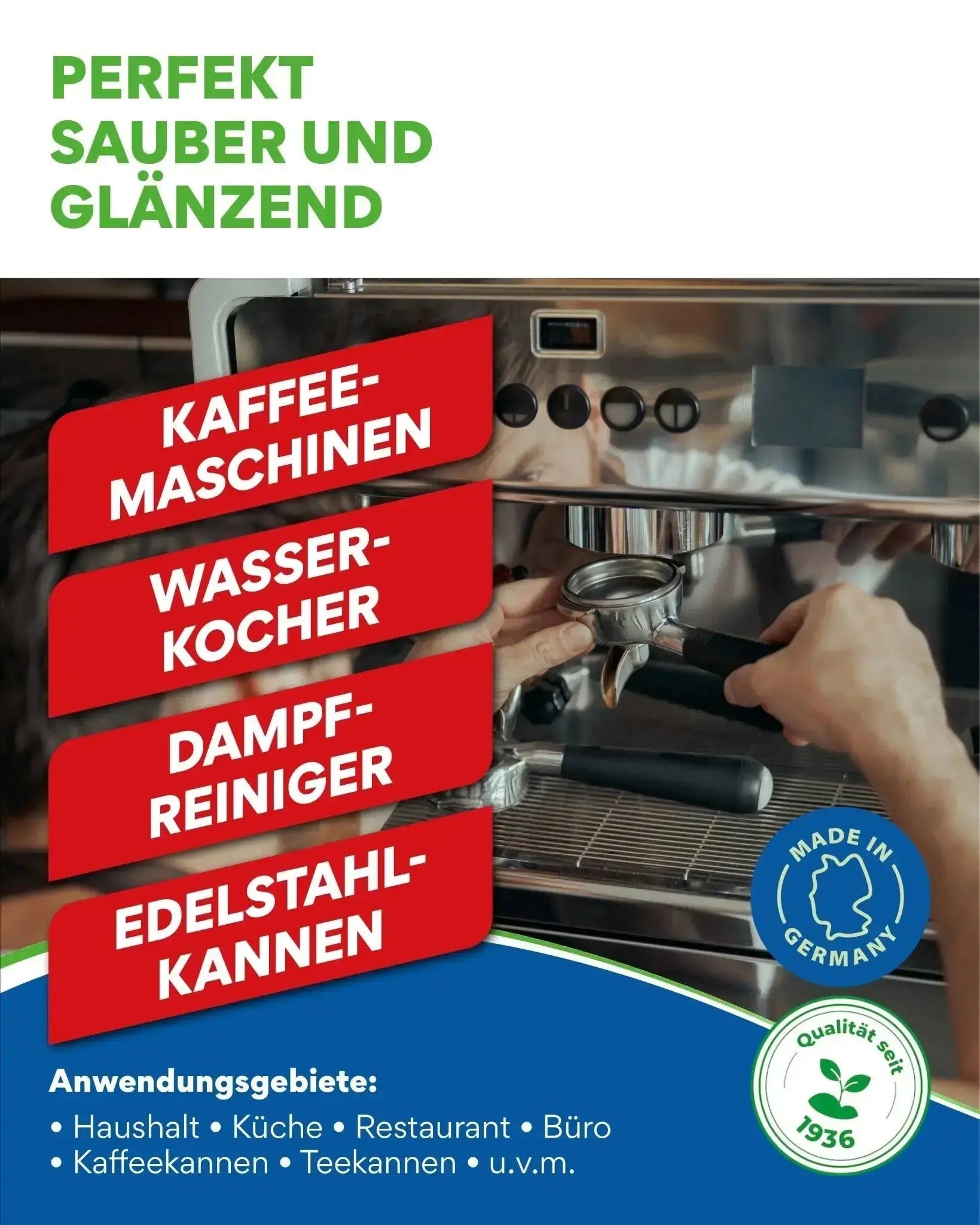 Vorteilsset: 5x Premium Entkalker für Kaffeemaschine - 0170.5 - COLLO. simply clean.