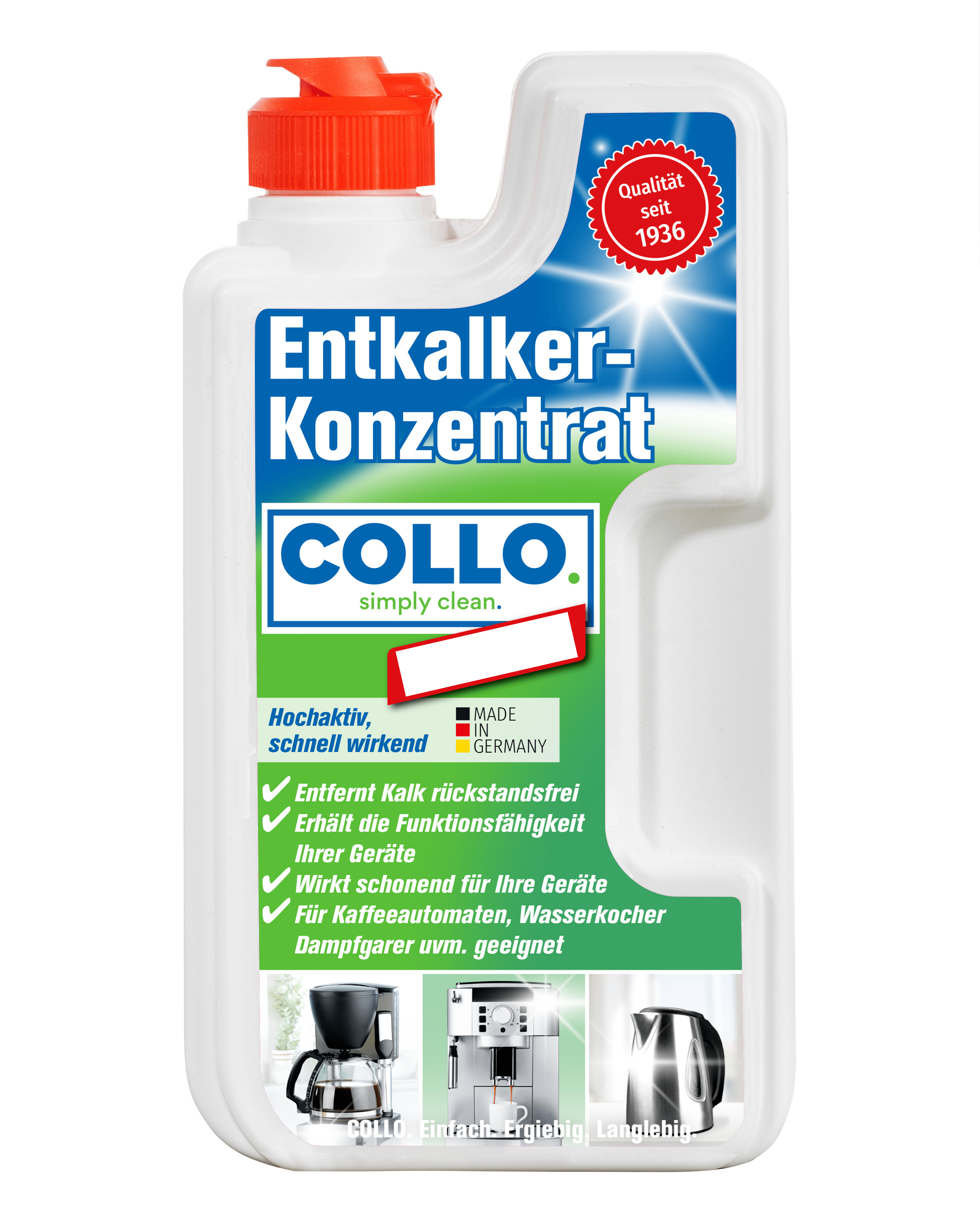Vorteilsset: 5x Premium Entkalkerkonzentrat - 0170.5 - COLLO. simply clean.