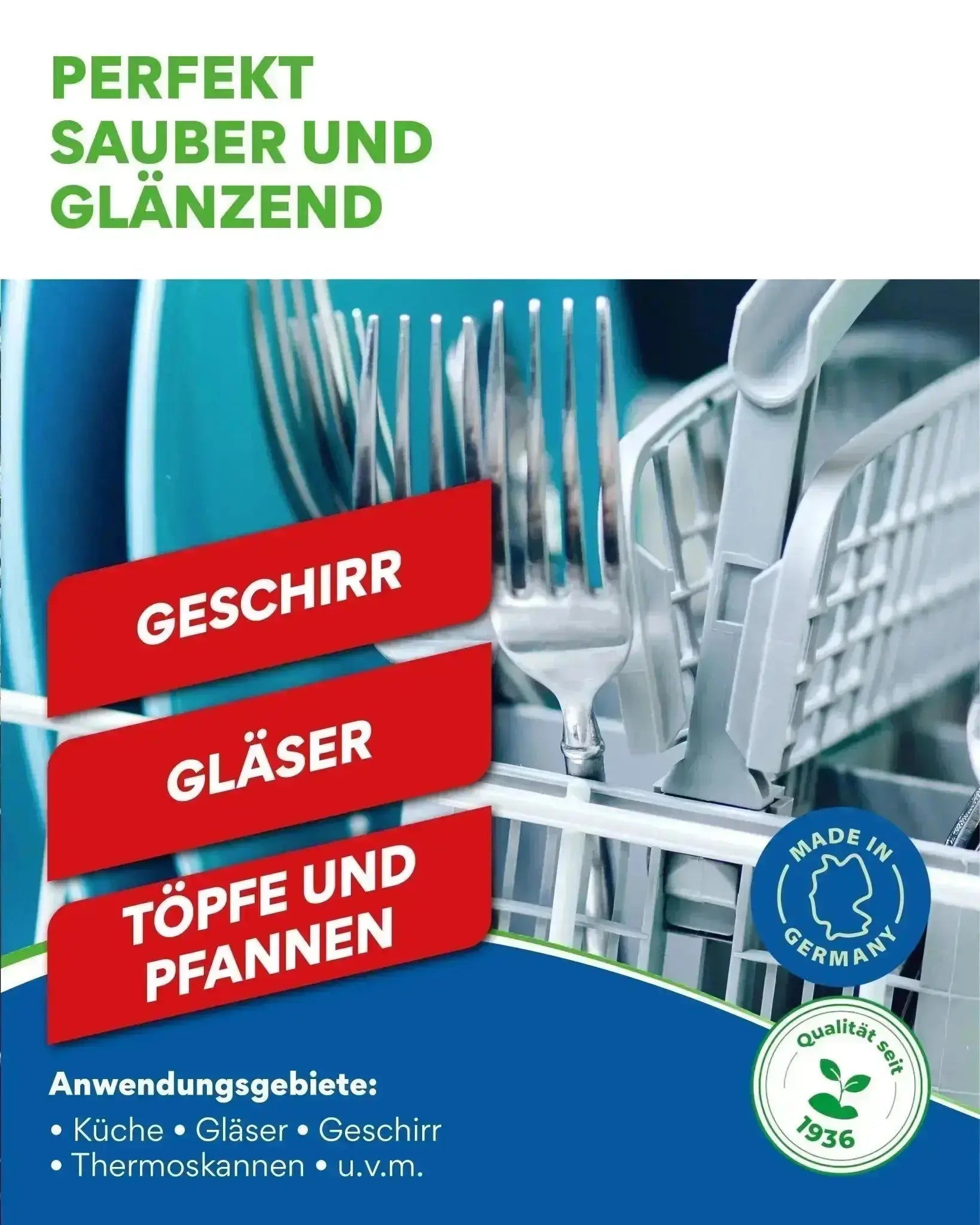 Vorteilsset: 5x Spülmaschinenpulver - 1 kg - 0093.5 - COLLO. simply clean.